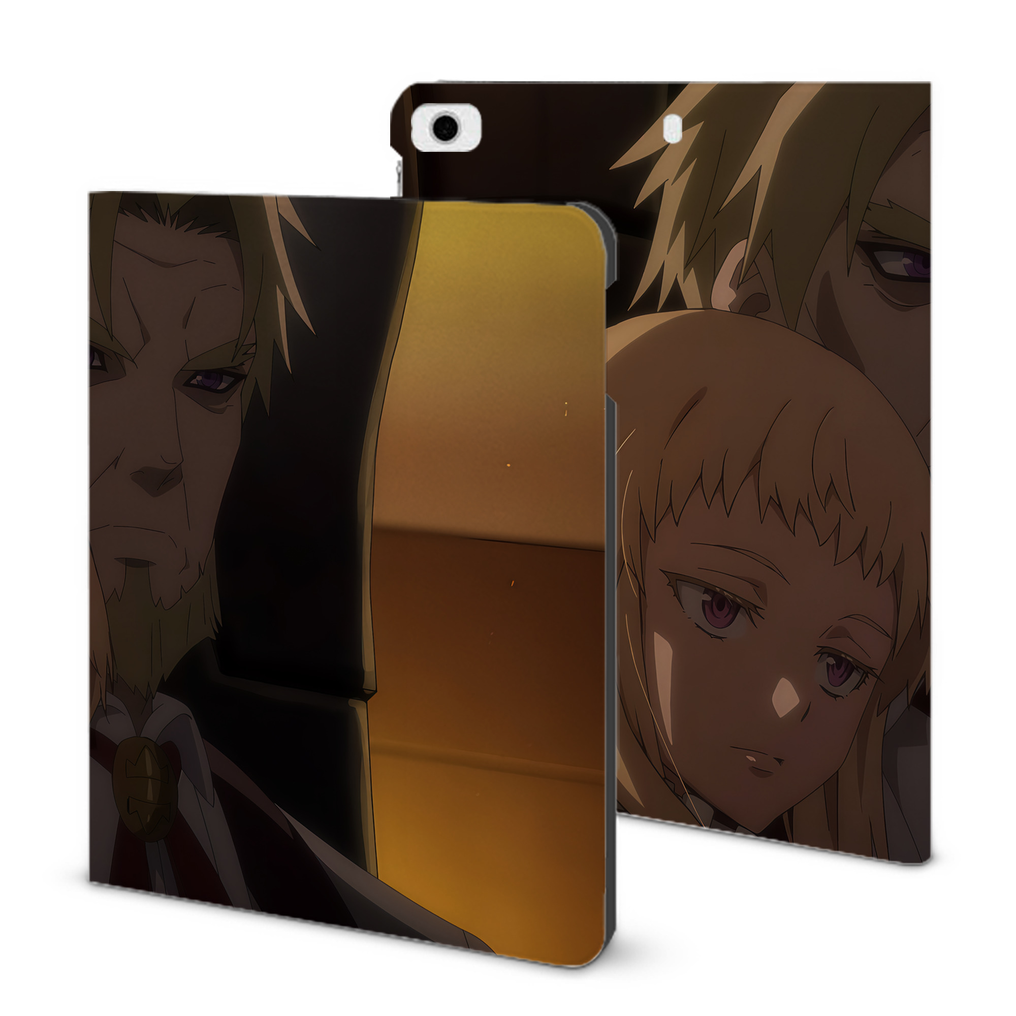 （画像用） 転スラ Regarding Reincarnated to Slime IPad ケース ブック型 PUレザー TPU 耐衝撃 軽量 薄型 ペン収納なし 全面保護 IPad 各モデル対応